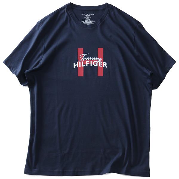 【sh0519】大きいサイズ メンズ TOMMY HILFIGER トミーヒルフィガー ロゴ 半袖 Tシャツ USA直輸入 09t4161