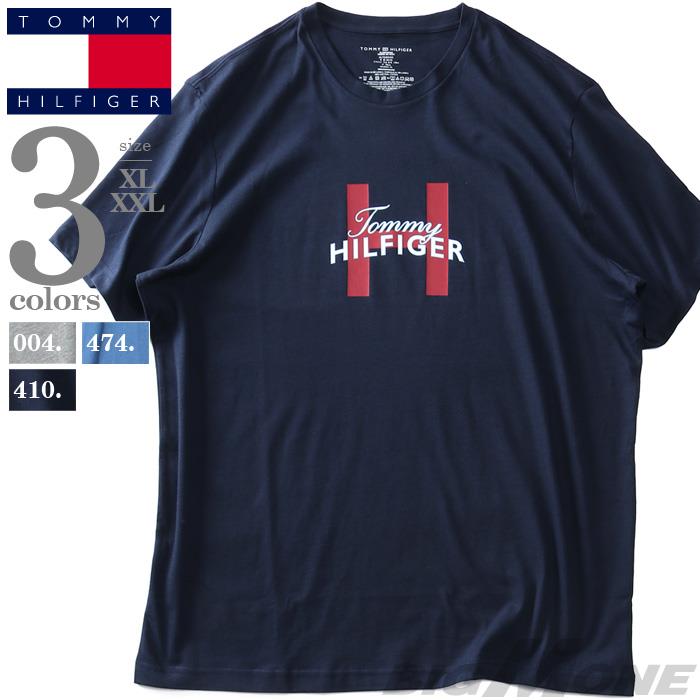 【sh0519】大きいサイズ メンズ TOMMY HILFIGER トミーヒルフィガー ロゴ 半袖 Tシャツ USA直輸入 09t4161