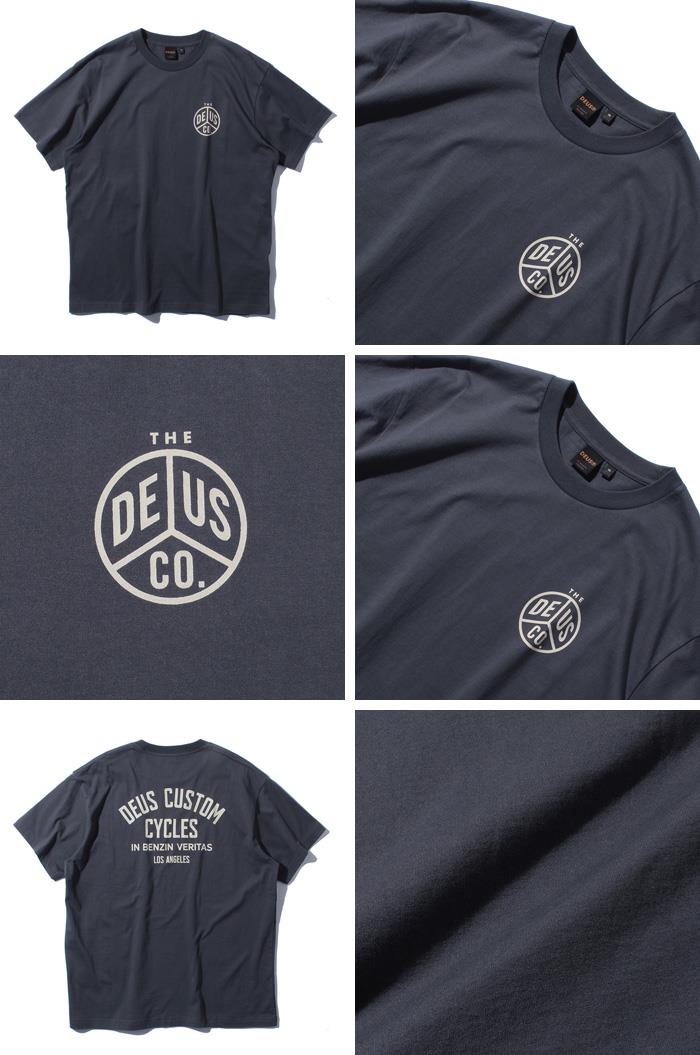 【sh0519】大きいサイズ メンズ DEUS EX MACHINA デウス エクス マキナ 半袖 プリント Tシャツ USA直輸入 dms2011417a