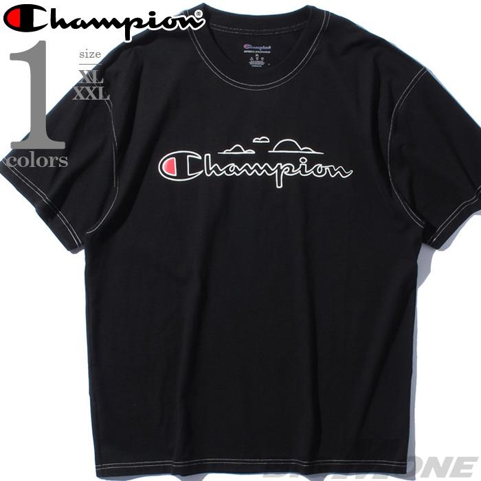 【sh0519】大きいサイズ メンズ Champion チャンピオン プリント 半袖 Tシャツ USA直輸入 gt58h