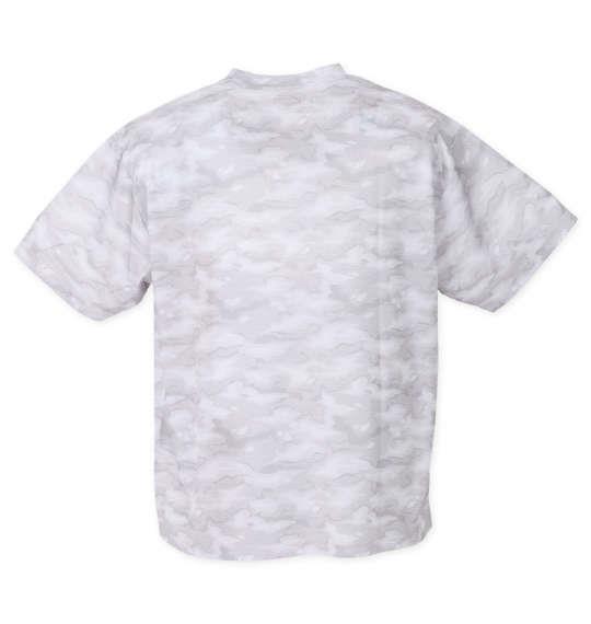 大きいサイズ メンズ OUTDOOR PRODUCTS DRY メッシュ カモフラ柄 半袖 Tシャツ グレー系 1258-2214-1 3L 4L 5L 6L 8L