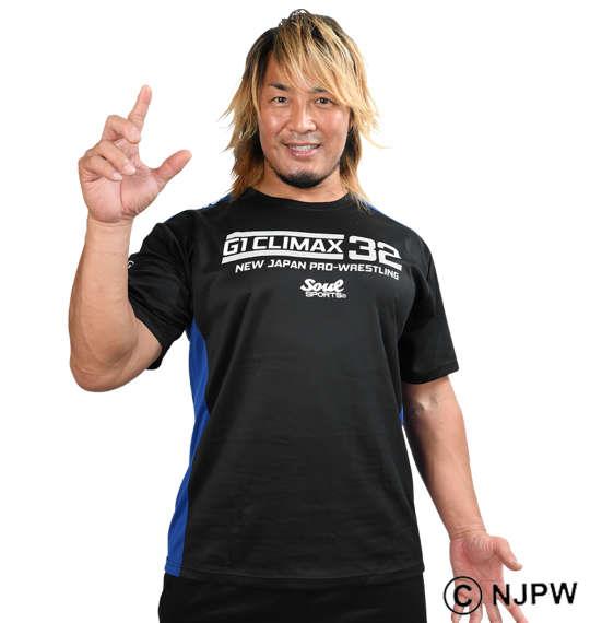 大きいサイズ メンズ SOUL SPORTS × 新日本プロレス G1 CLIMAX32大会 半袖 Tシャツ ブラック 1278-2577-1 3L 4L 5L 6L 8L