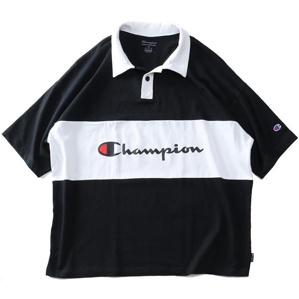 【sh0519】大きいサイズ メンズ Champion チャンピオン ミドルウェイト 半袖 ラグビー ポロシャツ USA直輸入 t63318