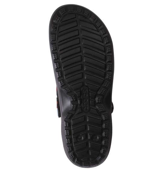 大きいサイズ メンズ crocs サンダル CLASSIC LINED CAMO CLOG ブラック × レッド 1240-2325-1 M12 M13 M14