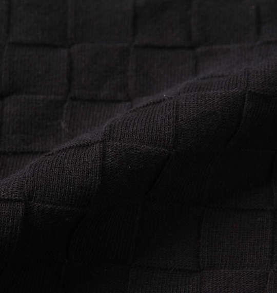 大きいサイズ メンズ GLADIATE 刺繍ブロックジャガード 長袖 Vネック Tシャツ ブラック 1258-2355-2 3L 4L 5L 6L