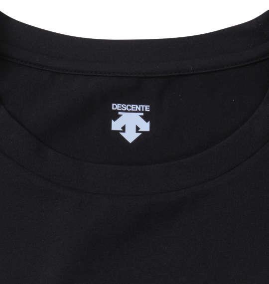 大きいサイズ メンズ DESCENTE S.F. TECH SUNSCREEN 長袖 Tシャツ ブラック 1278-2321-2 2L 3L 4L 5L 6L