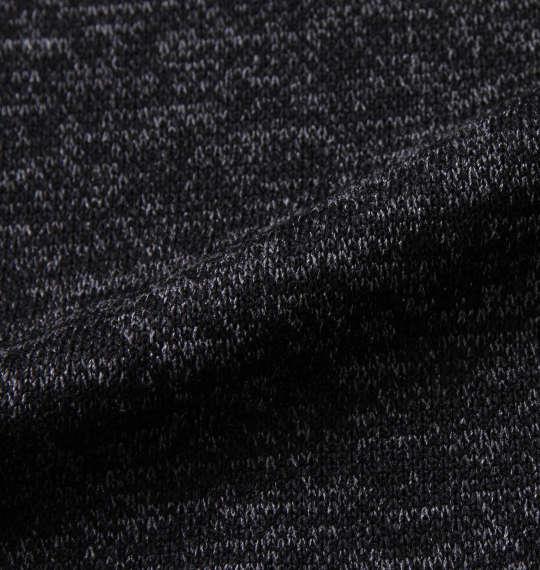 大きいサイズ メンズ launching pad ショール ジャケット + 半袖 Tシャツ ブラック杢 × ブラック 1258-2340-2 3L 4L 5L 6L