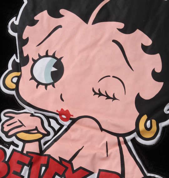 大きいサイズ メンズ BETTY BOOP フェイクファー フルジップ パーカー ジャケット ブラック 1278-2398-2 3L 4L 5L 6L