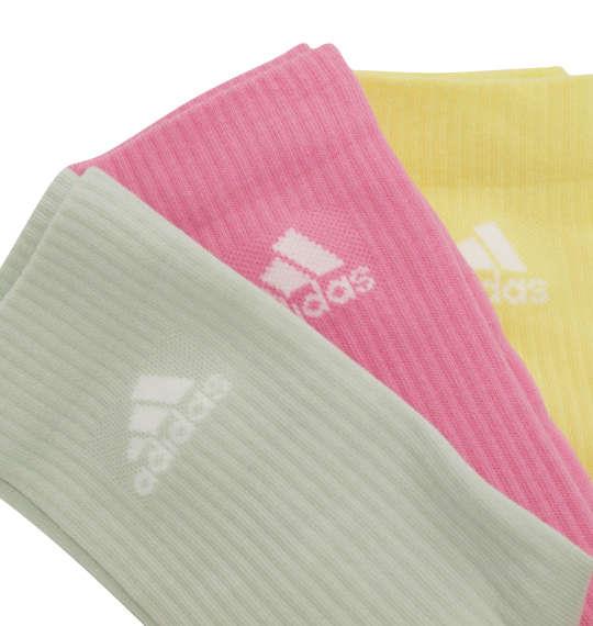 大きいサイズ メンズ adidas クッション 3P クルー ソックス 3色ミックス 1270-2321-2 2XL XL