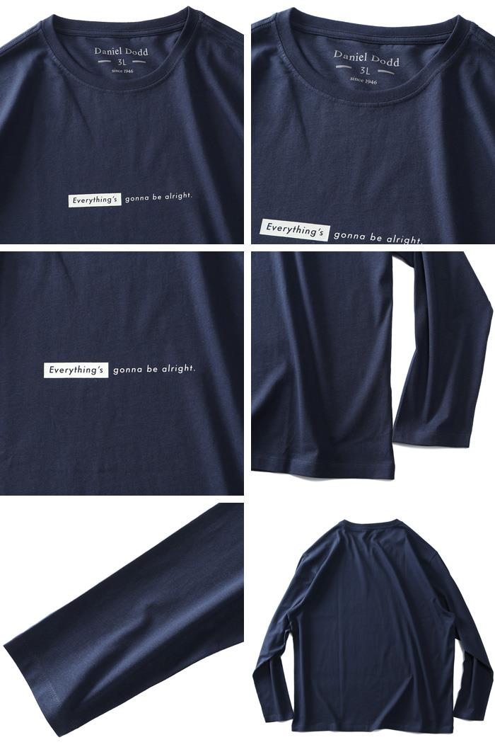 大きいサイズ メンズ DANIEL DODD プリント ロング Tシャツ GONNA BE ALRIGHT azt-220404