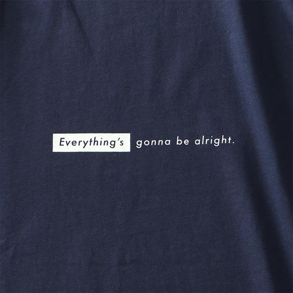 大きいサイズ メンズ DANIEL DODD プリント ロング Tシャツ GONNA BE ALRIGHT azt-220404