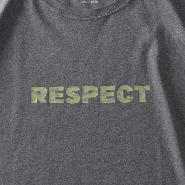 大きいサイズ メンズ DANIEL DODD プリント ロング Tシャツ RESPECT azt-220406