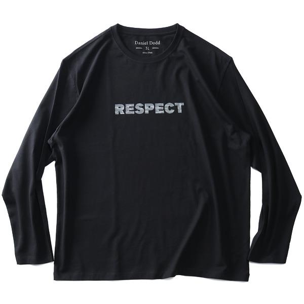 大きいサイズ メンズ DANIEL DODD プリント ロング Tシャツ RESPECT azt-220406