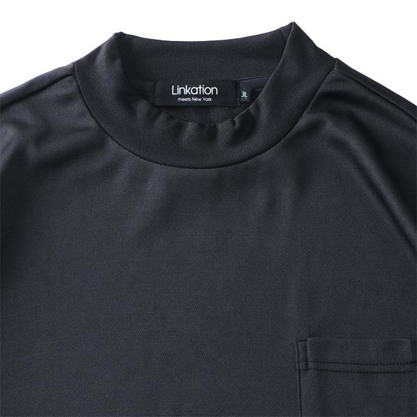 【bb1020】【PD1123】大きいサイズ メンズ LINKATION Plus モックネック ロング Tシャツ アスレジャー スポーツウェア la-t220421