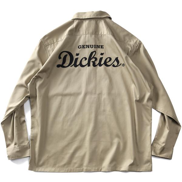 大きいサイズ メンズ GENUINE Dickies Gディッキーズ ツイル バック刺繍 シャツ 2460-0021