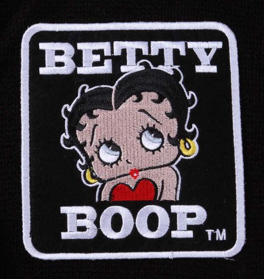 大きいサイズ メンズ BETTY BOOP 7G ジャガード フルジップ パーカー セーター ブラック 1278-2397-2 3L 4L 5L 6L