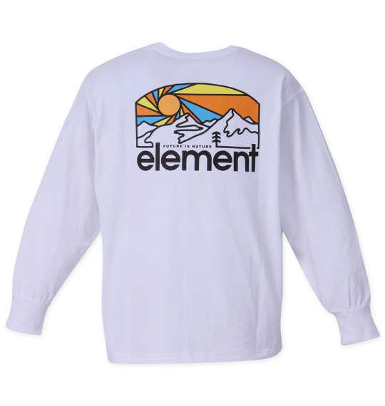 大きいサイズ メンズ ELEMENT SUNNET 長袖 シャツ ホワイト 1278-2630-1 3L 4L 5L 6L