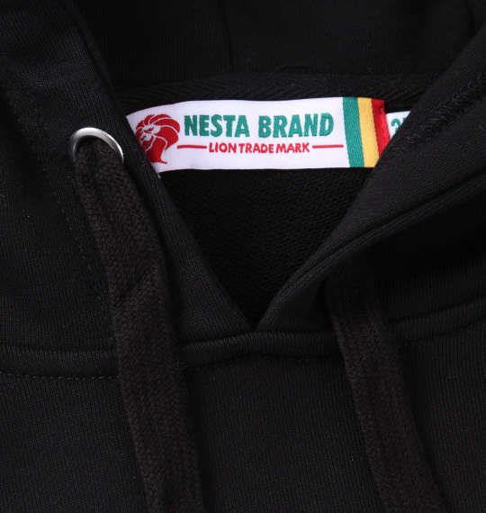 大きいサイズ メンズ NESTA BRAND 裏毛 プル パーカー ブラック 1278-2651-2 3L 4L 5L 6L 8L