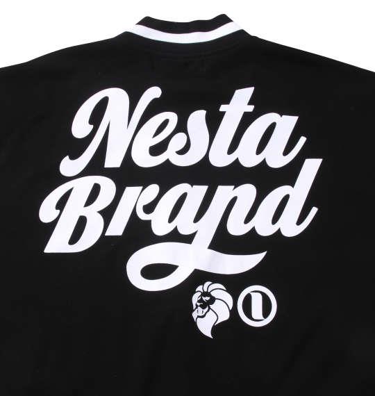 大きいサイズ メンズ NESTA BRAND 裏毛 スウェット スタジャン ブラック 1278-2652-2 3L 4L 5L 6L 8L