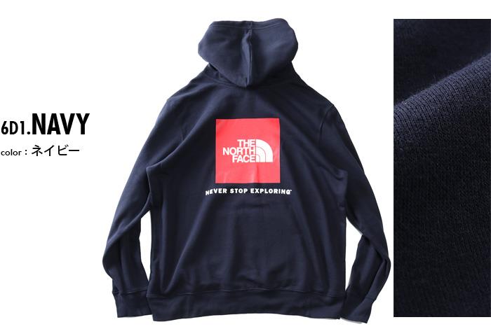 大きいサイズ メンズ THE NORTH FACE ノースフェイス プリント プルオーバー パーカー BOX NSE PULLOVER HOODIE USA直輸入 nf0a4761-6d1