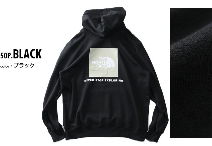 大きいサイズ メンズ THE NORTH FACE ノースフェイス プリント プルオーバー パーカー BOX NSE PULLOVER HOODIE USA直輸入 nf0a4761-50p