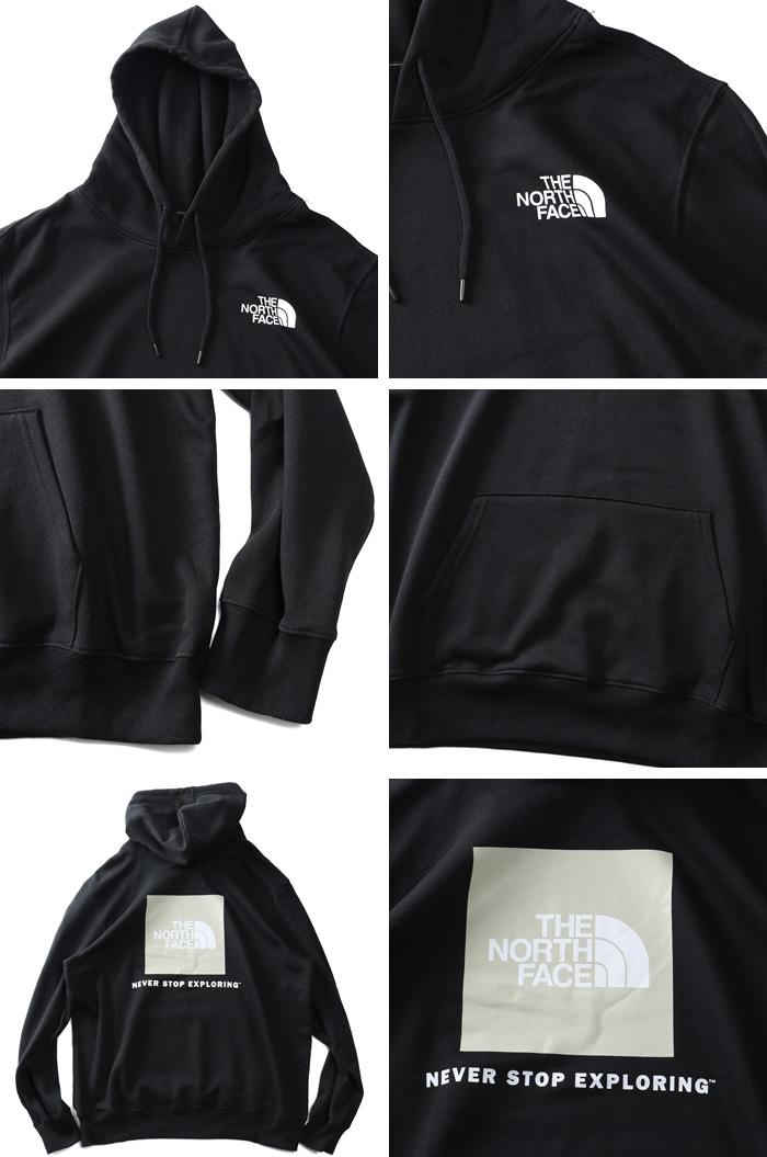 大きいサイズ メンズ THE NORTH FACE ノースフェイス プリント プルオーバー パーカー BOX NSE PULLOVER HOODIE USA直輸入 nf0a4761-50p