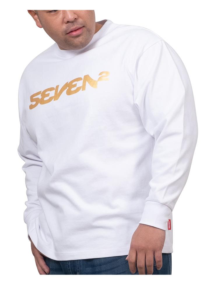 【stbr】大きいサイズ メンズ SEVEN2 セブンツー プリント ロング Tシャツ 502070-h