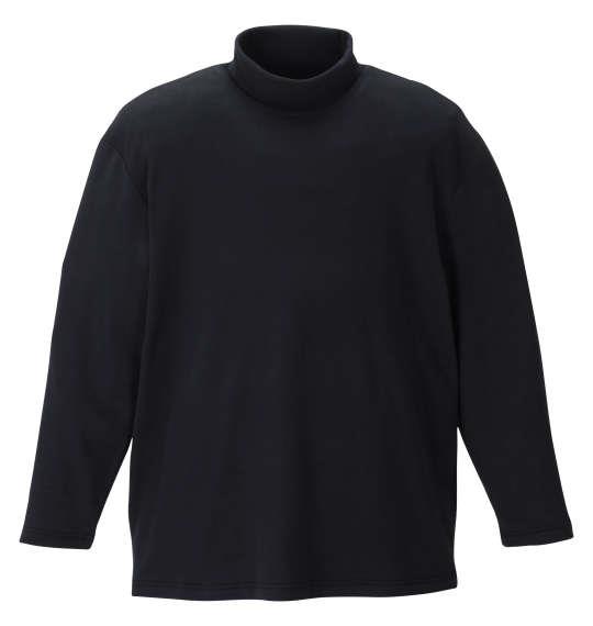 大きいサイズ メンズ Mc.S.P オーガニック スムース 起毛 タートルネック 長袖 Tシャツ ブラック 1278-2363-2 3L 4L 5L 6L 7L 8L