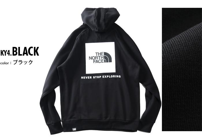 大きいサイズ メンズ THE NORTH FACE ノースフェイス ロゴプリント ラグラン プルオーバー パーカー RAGLAN RED BOX HOODIE USA直輸入 nf0a2zwu