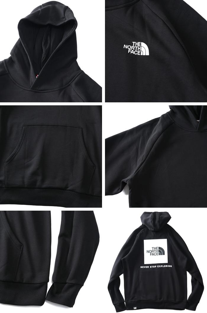 大きいサイズ メンズ THE NORTH FACE ノースフェイス ロゴプリント ラグラン プルオーバー パーカー RAGLAN RED BOX HOODIE USA直輸入 nf0a2zwu