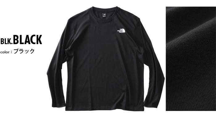 大きいサイズ メンズ THE NORTH FACE ノースフェイス 長袖 Tシャツ COTTON BASIC L/S R/TEE USA直輸入 nt7tn01a