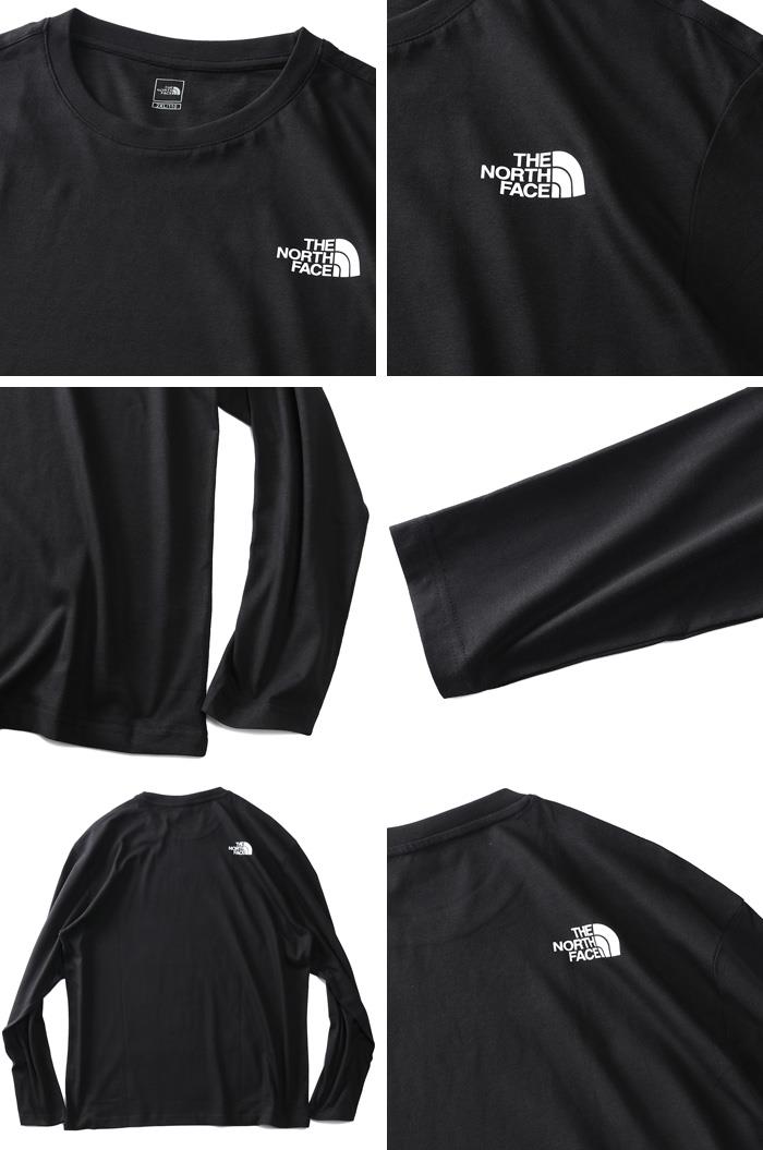 大きいサイズ メンズ THE NORTH FACE ノースフェイス 長袖 Tシャツ COTTON BASIC L/S R/TEE USA直輸入 nt7tn01a