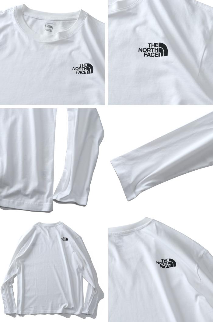 大きいサイズ メンズ THE NORTH FACE ノースフェイス 長袖 Tシャツ COTTON BASIC L/S R/TEE USA直輸入 nt7tn01b