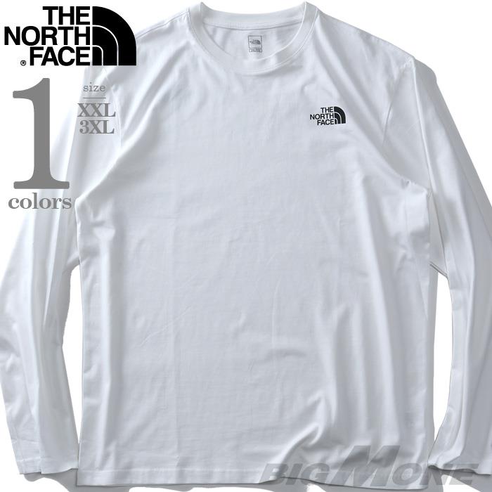 大きいサイズ メンズ THE NORTH FACE ノースフェイス 長袖 Tシャツ COTTON BASIC L/S R/TEE USA直輸入  nt7tn01b