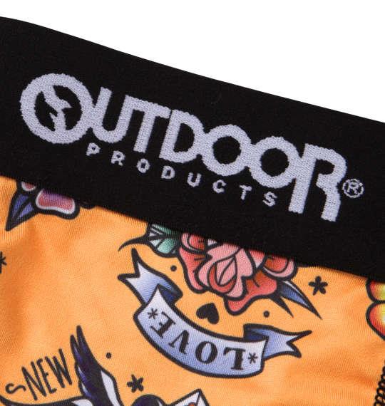 大きいサイズ メンズ OUTDOOR PRODUCTS エステル ベア天 タトゥー柄 ボクサーパンツ イエロー 1249-2322-1 3L 4L 5L 6L