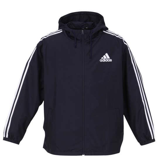 大きいサイズ メンズ adidas ウーブン フード ジャケット ナイトネイビー 1273-2330-1 3XO 4XO 5XO 6XO 7XO 8XO