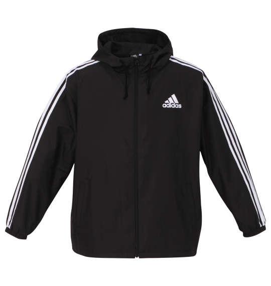 大きいサイズ メンズ adidas ウーブン フード ジャケット ブラック 1273-2330-2 3XO 4XO 5XO 6XO 7XO 8XO