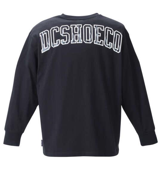 大きいサイズ メンズ DCSHOES 21 BACK LOGO 長袖 Tシャツ ブラック 1278-1610-2 2L 3L 4L 5L 6L