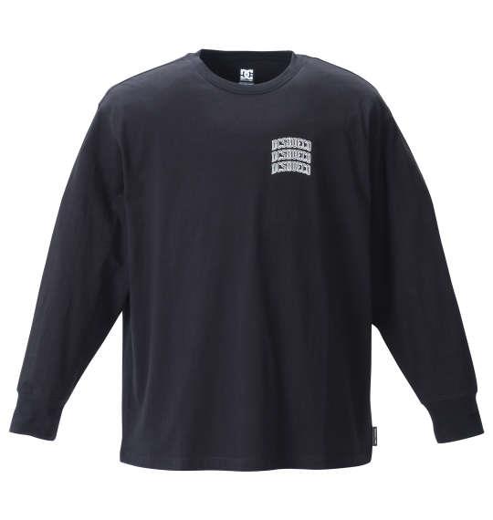 大きいサイズ メンズ DCSHOES 21 BACK LOGO 長袖 Tシャツ ブラック 1278-1610-2 2L 3L 4L 5L 6L