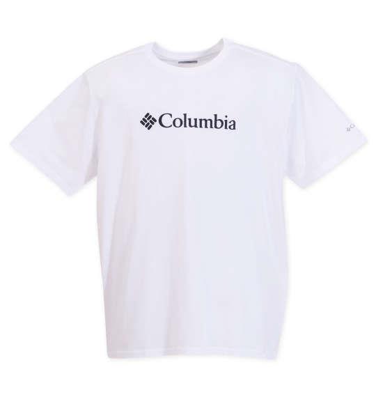 大きいサイズ メンズ Columbia CSC Basic Logo ショートスリーブ Tシャツ ホワイト 1278-2270-1 1X 2X 3X 4X 5X 6X