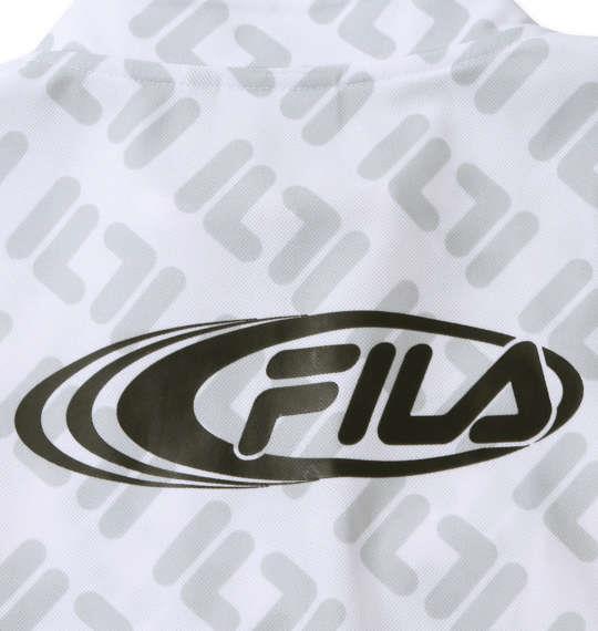 大きいサイズ メンズ FILA GOLF ハーフジップ 長袖 シャツ ホワイト 1278-2370-1 3L 4L 5L 6L