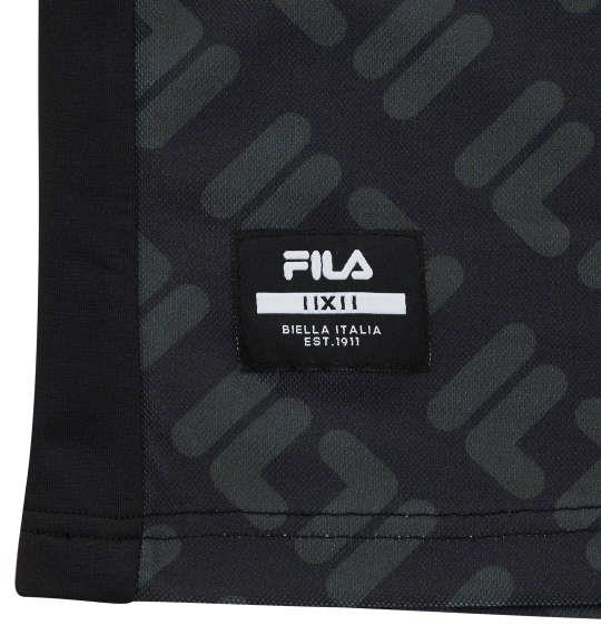 大きいサイズ メンズ FILA GOLF ハーフジップ 長袖 シャツ ブラック 1278-2370-2 3L 4L 5L 6L