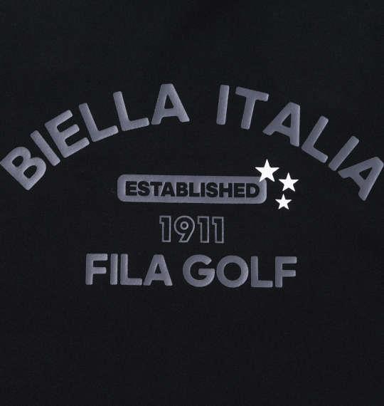 大きいサイズ メンズ FILA GOLF 両面起毛 モックネック 長袖 シャツ ブラック 1278-2372-2 3L 4L 5L 6L