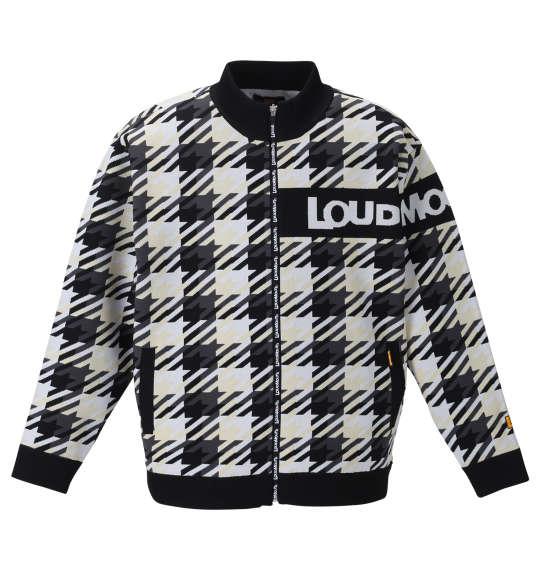 大きいサイズ メンズ LOUDMOUTH 裏蓄熱 軽量 ニット ジャケット ブラック 1278-2377-2 3L 4L 5L 6L