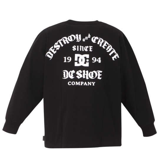 大きいサイズ メンズ DCSHOES 22BACK OLDENGLISH 長袖 Tシャツ ブラック 1278-2640-2 3L 4L 5L 6L