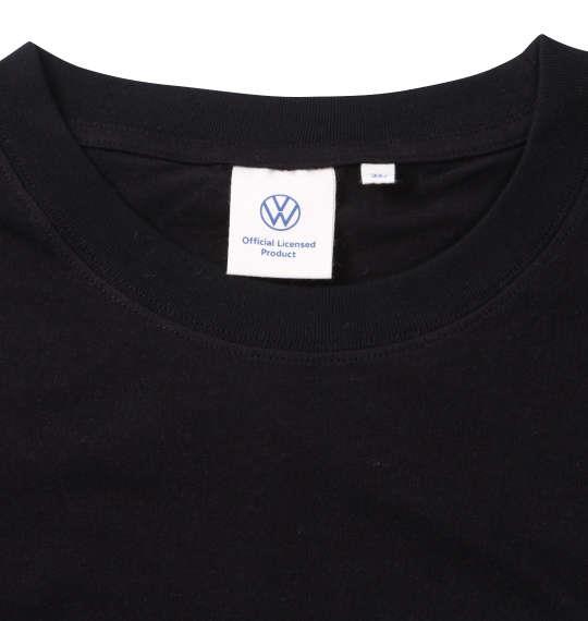 大きいサイズ メンズ VOLKSWAGEN 天竺 長袖 Tシャツ ブラック 1268-2300-1 3L 4L 5L 6L 8L