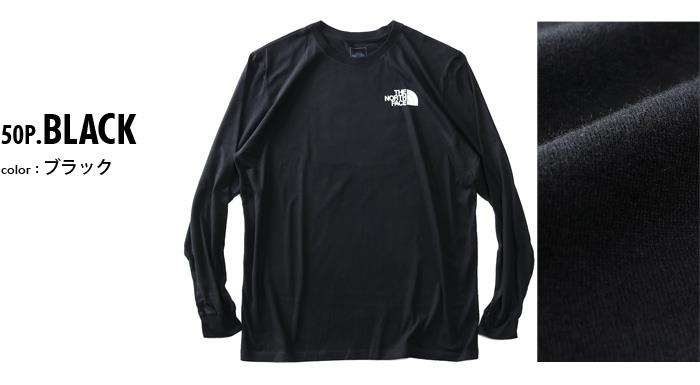 大きいサイズ メンズ THE NORTH FACE ノースフェイス ロンT 長袖 Tシャツ バックプリント BOX NSE TEE USA直輸入 nf0a4762-50p