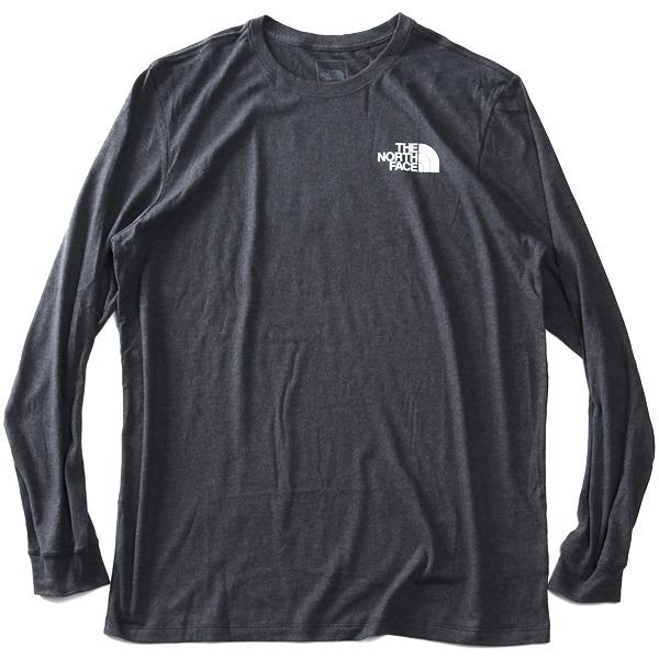 大きいサイズ メンズ THE NORTH FACE ノースフェイス ロンT 長袖 Tシャツ バックプリント BOX NSE TEE USA直輸入 nf0a4762-dyz