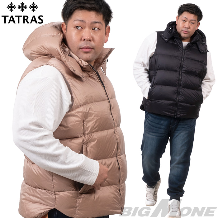 【美品】TATRAS ダウンベスト　メンズ　サイズ6 ブラック