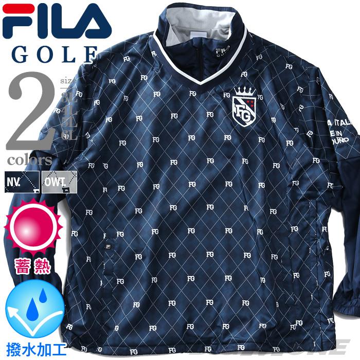 【bb1020】大きいサイズ メンズ FILA GOLF フィラゴルフ 2WAY プルオーバー Tシャツ 蓄熱 撥水加工 782224k